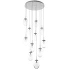 Hammerton Studio - Nebula Meteo Round Multi-Port, 11-Light - CHB0067-11-BS-ZC-C01-L1 - Canada Light Shop