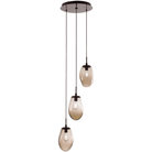 Hammerton Studio - Nebula Meteo Round Multi-Port, 3-Light - CHB0063-03-BS-A-C01-E2 - Canada Light Shop