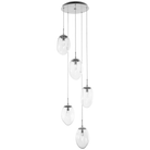 Hammerton Studio - Nebula Meteo Round Multi-Port, 5-Light - CHB0067-05-BS-GC-C01-L1 - Canada Light Shop