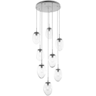Hammerton Studio - Nebula Meteo Round Multi-Port, 8-Light - CHB0063-08-BS-C-C01-E2 - Canada Light Shop