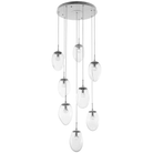 Hammerton Studio - Nebula Meteo Round Multi-Port, 8-Light - CHB0067-08-BS-FC-C01-L1 - Canada Light Shop