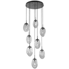Hammerton Studio - Nebula Meteo Round Multi-Port, 8-Light - CHB0067-08-MB-GS-C01-L1 - Canada Light Shop