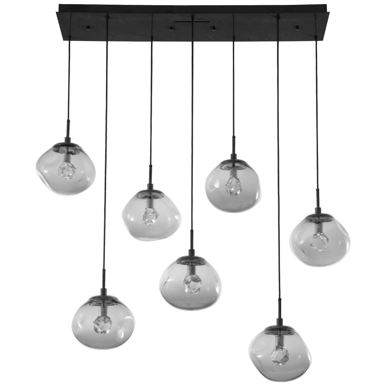 Hammerton Studio - Nebula Nova Linear Multi-Port, 7-Light - PLB0068-07-MB-ZS-C01-L1 - Canada Light Shop