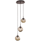Hammerton Studio - Nebula Nova Round Multi-Port, 3-Light - CHB0064-03-BS-A-C01-E2 - Canada Light Shop