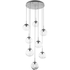 Hammerton Studio - Nebula Nova Round Multi-Port, 8-Light - CHB0064-08-BS-A-C01-E2 - Canada Light Shop