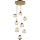 Hammerton Studio - Nebula Nova Round Multi-Port, 8-Light - CHB0064-08-BS-A-C01-E2 - Canada Light Shop