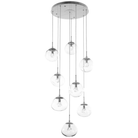 Hammerton Studio - Nebula Nova Round Multi-Port, 8-Light - CHB0068-08-BS-ZC-C01-L1 - Canada Light Shop