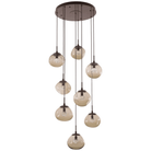 Hammerton Studio - Nebula Nova Round Multi-Port, 8-Light - CHB0068-08-FB-FB-C01-L1 - Canada Light Shop