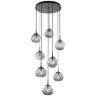 Hammerton Studio - Nebula Nova Round Multi-Port, 8-Light - CHB0068-08-MB-ZS-C01-L1 - Canada Light Shop