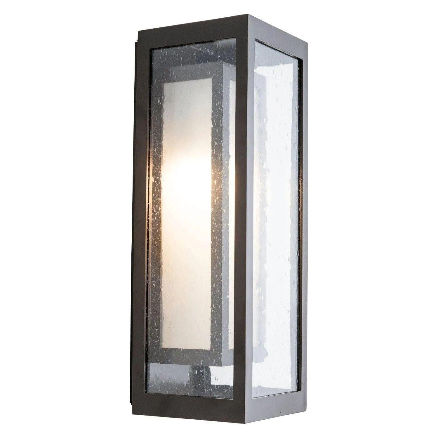 Hammerton Studio - Outdoor Double Box Cover Sconce with Glass - ODB0027-18-SB-F-L2 - Canada Light Shop