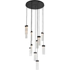Hammerton Studio - Parallel Glass Round Multi-Port, 11-Light - CHB0042-11-MB-CG-C01-L1 - Canada Light Shop