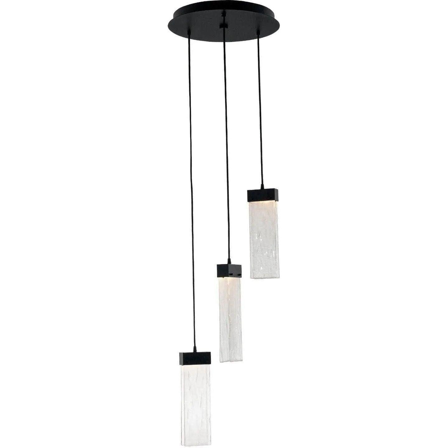 Hammerton Studio - Parallel Glass Round Multi-Port, 3-Light - CHB0042-03-MB-CG-C01-L1 - Canada Light Shop