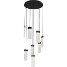 Hammerton Studio - Parallel Glass Round Multi-Port, 8-Light - CHB0042-08-MB-CR-C01-L1 - Canada Light Shop