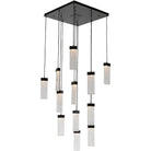 Hammerton Studio - Parallel Glass Square Multi-Port, 12-Light - CHB0042-12-MB-CG-C01-L1 - Canada Light Shop