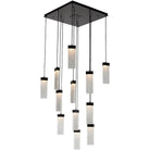 Hammerton Studio - Parallel Glass Square Multi-Port, 12-Light - CHB0042-12-MB-CR-C01-L1 - Canada Light Shop