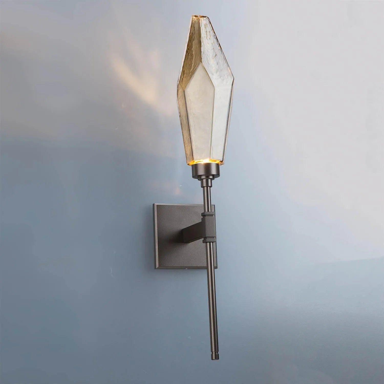Hammerton Studio - Rock Crystal Indoor Belvedere Sconce - IDB0050-07-FB-CB-L1 - Canada Light Shop