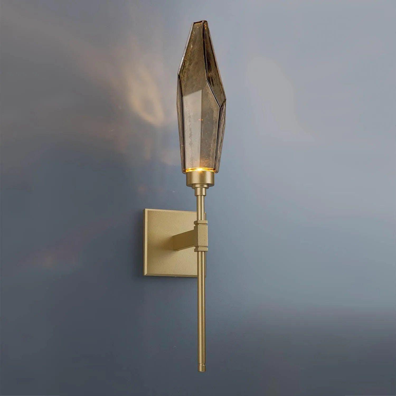Hammerton Studio - Rock Crystal Indoor Belvedere Sconce - IDB0050-07-GB-CB-L1 - Canada Light Shop