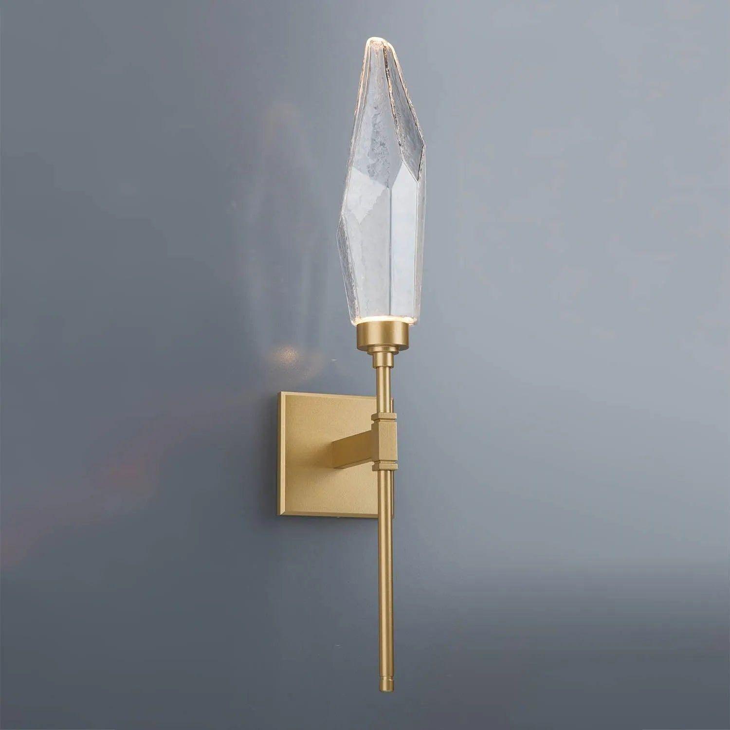 Hammerton Studio - Rock Crystal Indoor Belvedere Sconce - IDB0050-07-GB-CC-L1 - Canada Light Shop
