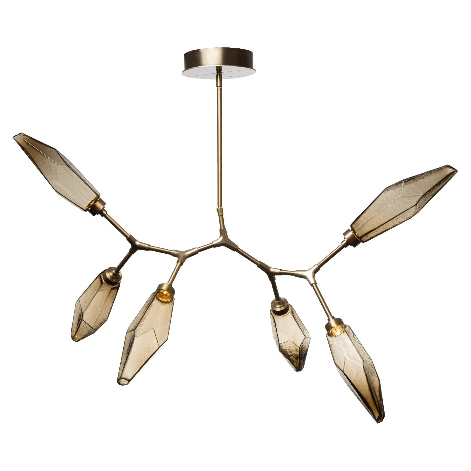 Hammerton Studio - Rock Crystal Modern Branch, 6 PC - PLB0050-BA-HB-CB-001-L1 - Canada Light Shop