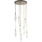 Hammerton Studio - Rock Crystal Round Multi-Port, 8-Light - CHB0050-08-HB-CC-C01-L1 - Canada Light Shop
