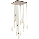 Hammerton Studio - Rock Crystal Square Multi-Port, 12-Light - CHB0050-12-HB-CA-C01-L1 - Canada Light Shop