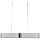 Hammerton Studio - Textured Glass Linear Suspension, 44-Inch - PLB0044-44-GM-FR-001-E2 - Canada Light Shop