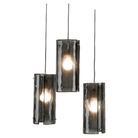 Hammerton Studio - Textured Glass Round Multi-Port, 3-Light - CHB0044-03-BS-SG-C01-E2 - Canada Light Shop