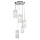 Hammerton Studio - Textured Glass Round Multi-Port, 5-Light - CHB0044-05-BS-FS-C01-E2 - Canada Light Shop