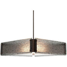 Hammerton Studio - Textured Glass Square Chandelier, 24-Inch - CHB0044-23-FB-SG-001-E2 - Canada Light Shop