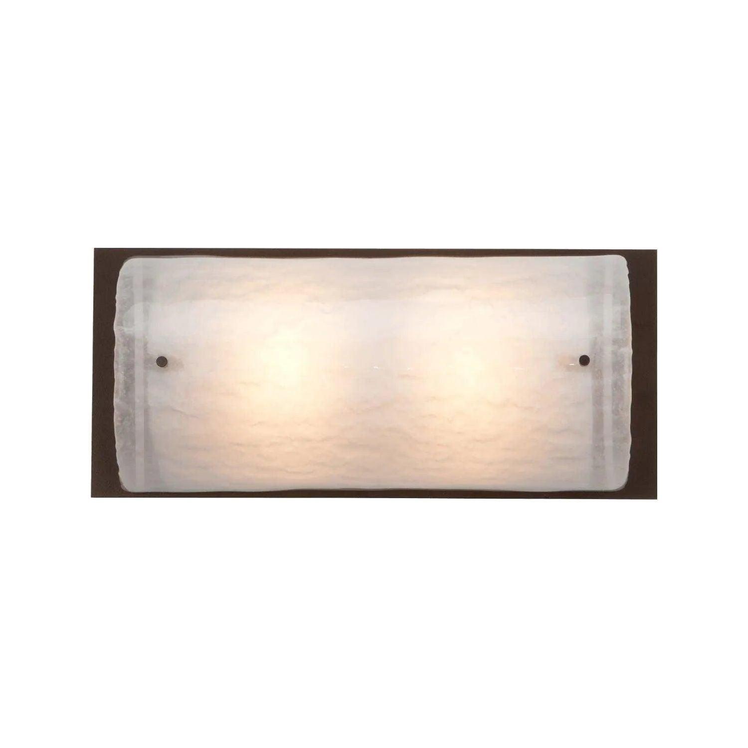 Hammerton Studio - Textured Glass Vanity, 0B-inch - VLB0044-13-FB-FG-E2 - Canada Light Shop