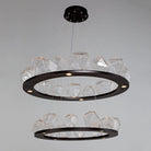 Hammerton Studio - Two Tier Gem Ring Chandelier, 49-Inch - CHB0039-2B-MB-C-CA1-L1 - Canada Light Shop