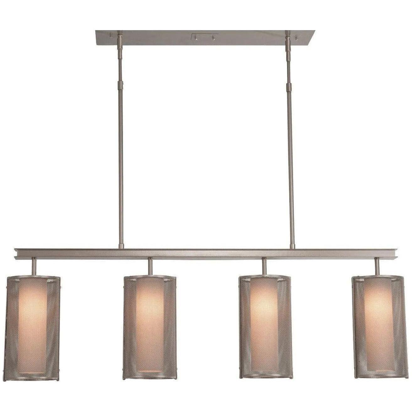 Hammerton Studio - Uptown Mesh Linear Suspension, 4-Light - PLB0019-43-BS-F-001-E2 - Canada Light Shop