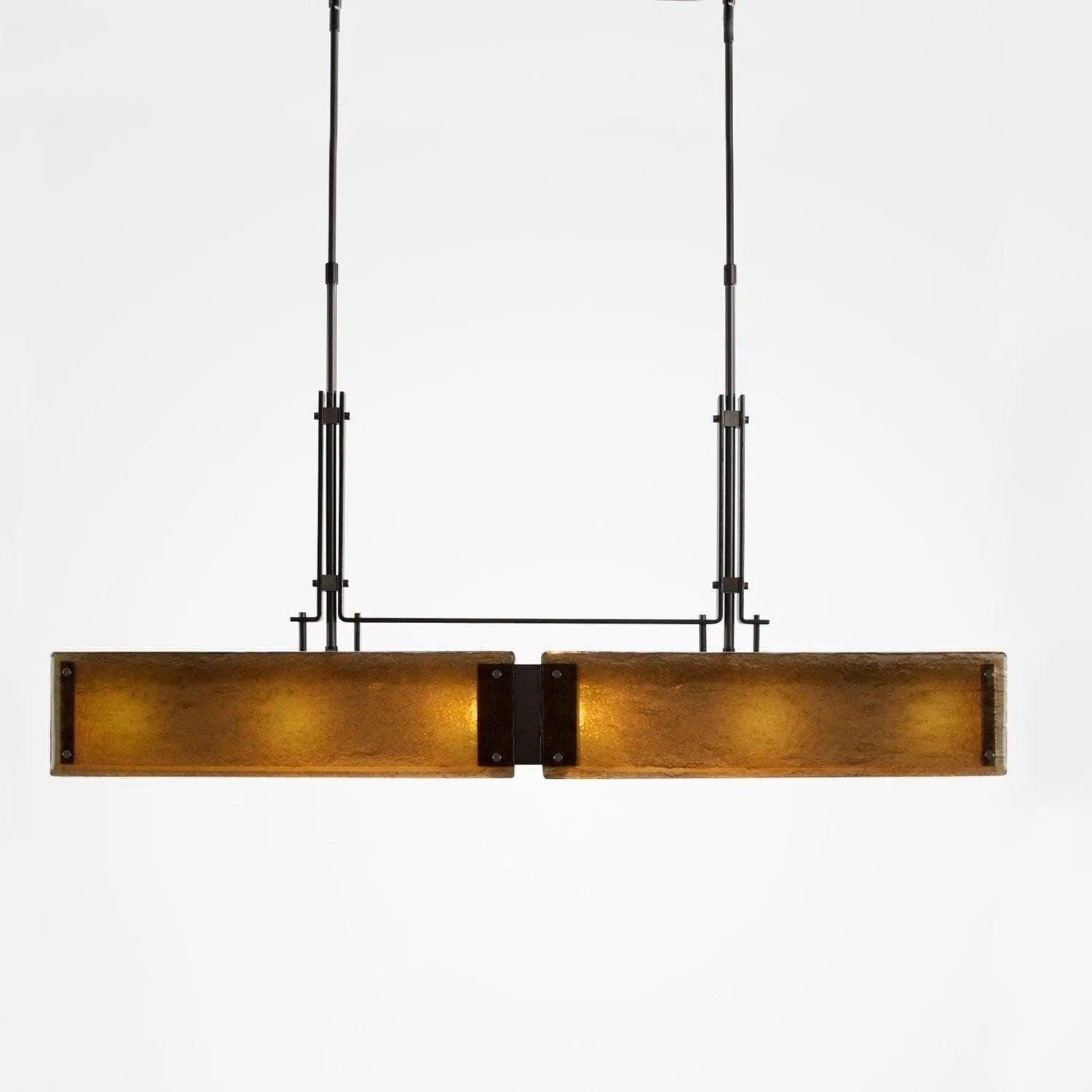 Hammerton Studio - Urban Loft Trestle LED Linear Suspension, 45-Inch - PLB0026-0A-GM-BG-001-L1 - Canada Light Shop
