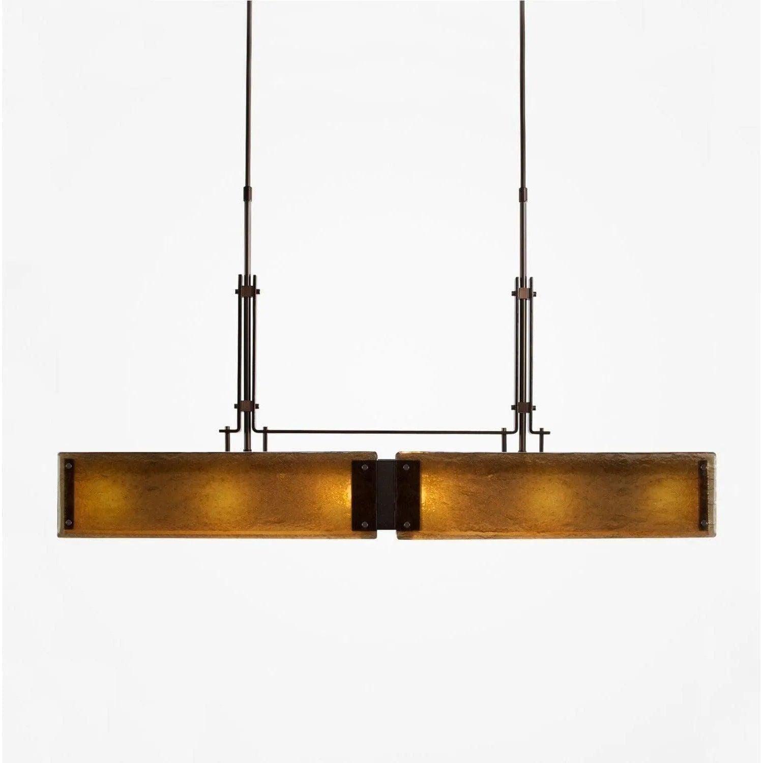 Hammerton Studio - Urban Loft Trestle LED Linear Suspension, 45-Inch - PLB0026-0A-RB-BG-001-L1 - Canada Light Shop