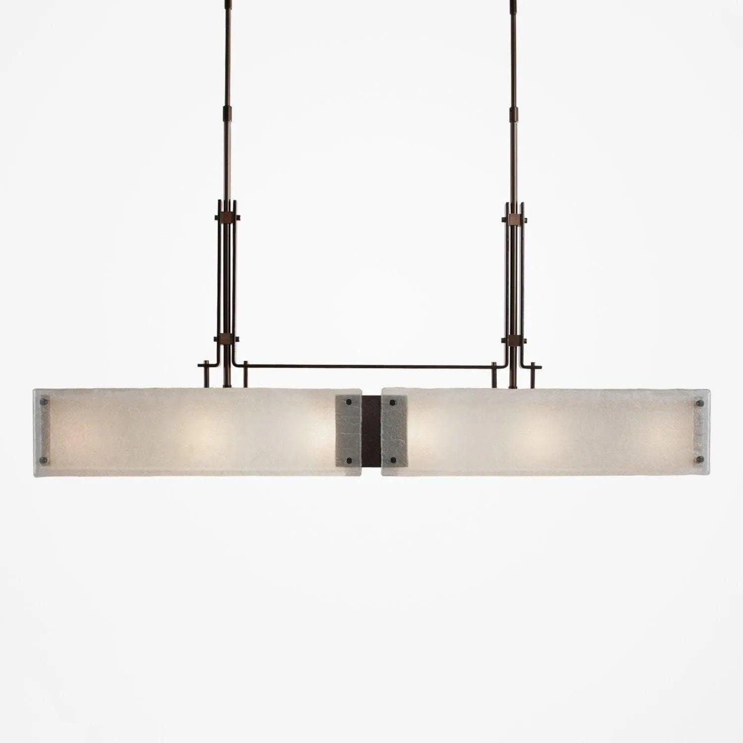 Hammerton Studio - Urban Loft Trestle LED Linear Suspension, 45-Inch - PLB0026-0A-RB-FG-001-L1 - Canada Light Shop