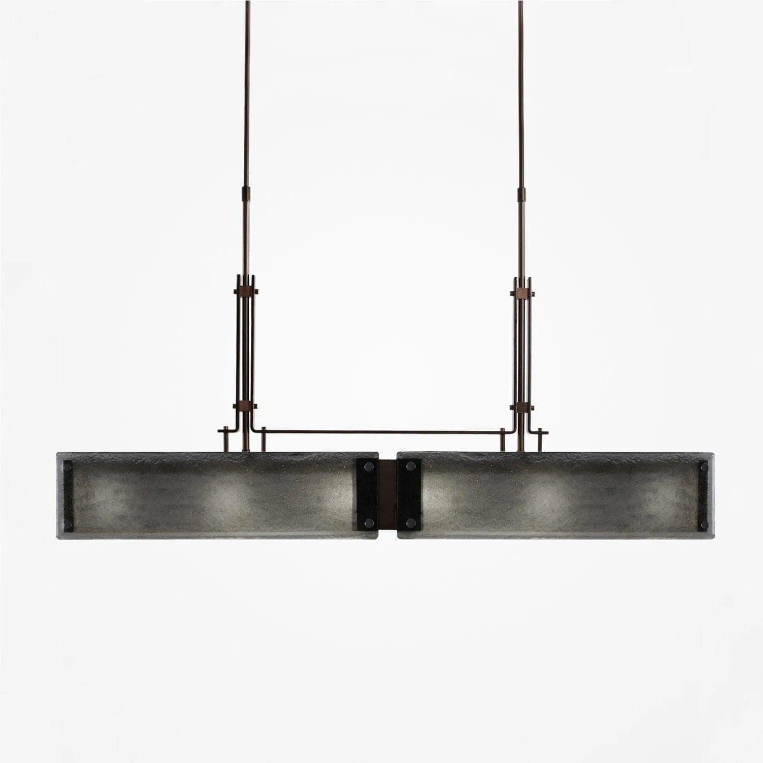 Hammerton Studio - Urban Loft Trestle LED Linear Suspension, 45-Inch - PLB0026-0A-RB-SG-001-L1 - Canada Light Shop
