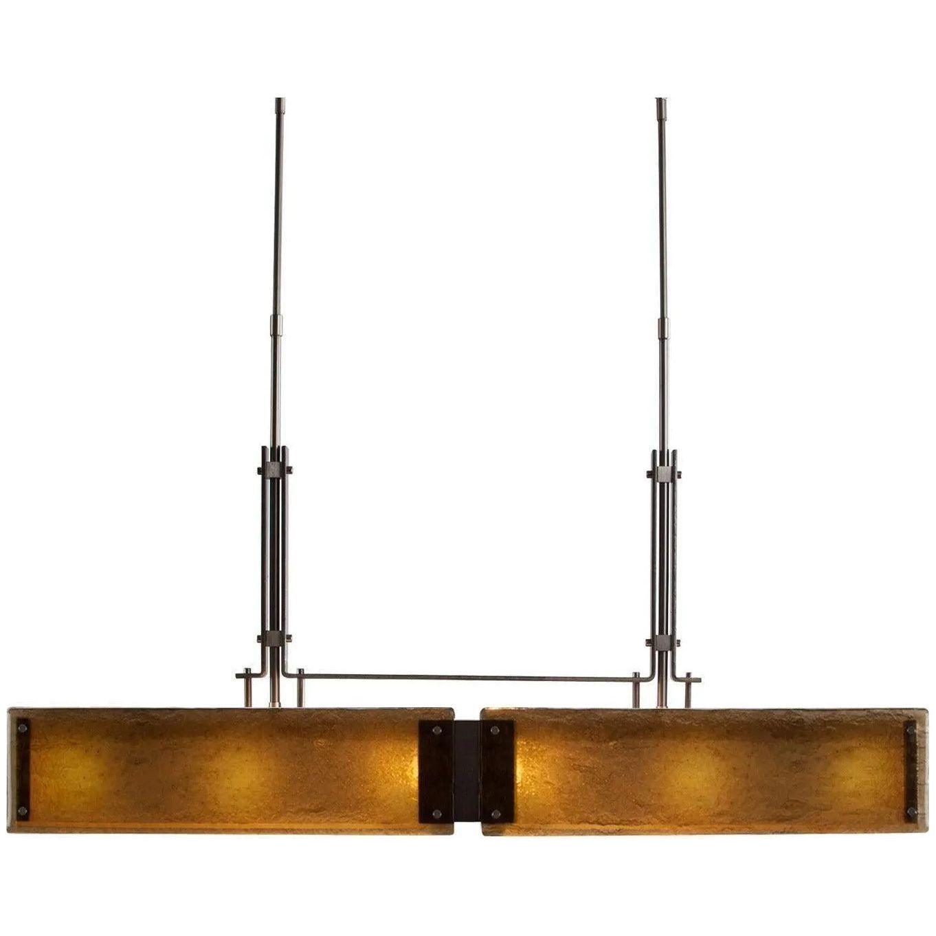 Hammerton Studio - Urban Loft Trestle LED Linear Suspension, 45-Inch - PLB0026-0A-SN-BG-001-L1 - Canada Light Shop