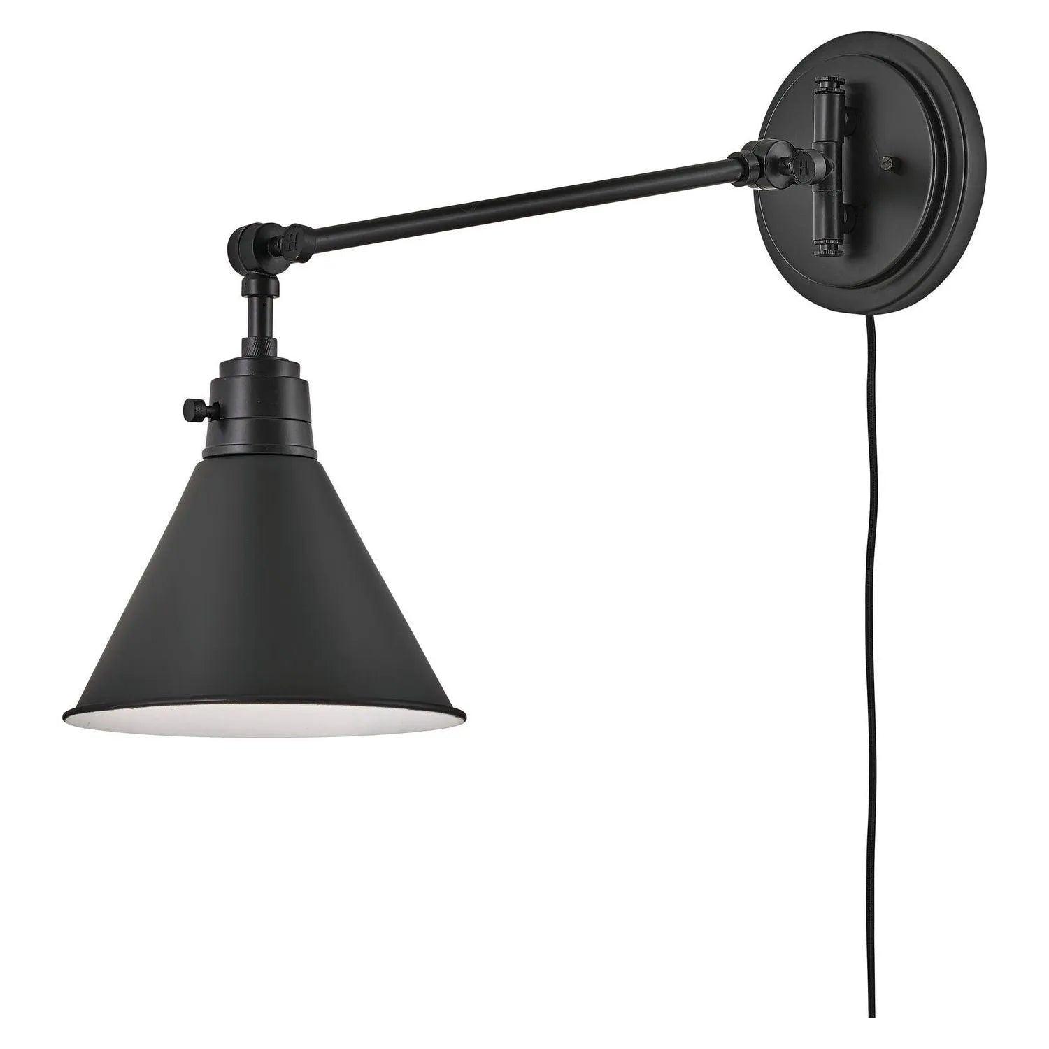 Hinkley Lighting - Arti 11-Inch Swing Arm Wall Light - 3690BK - Canada Light Shop