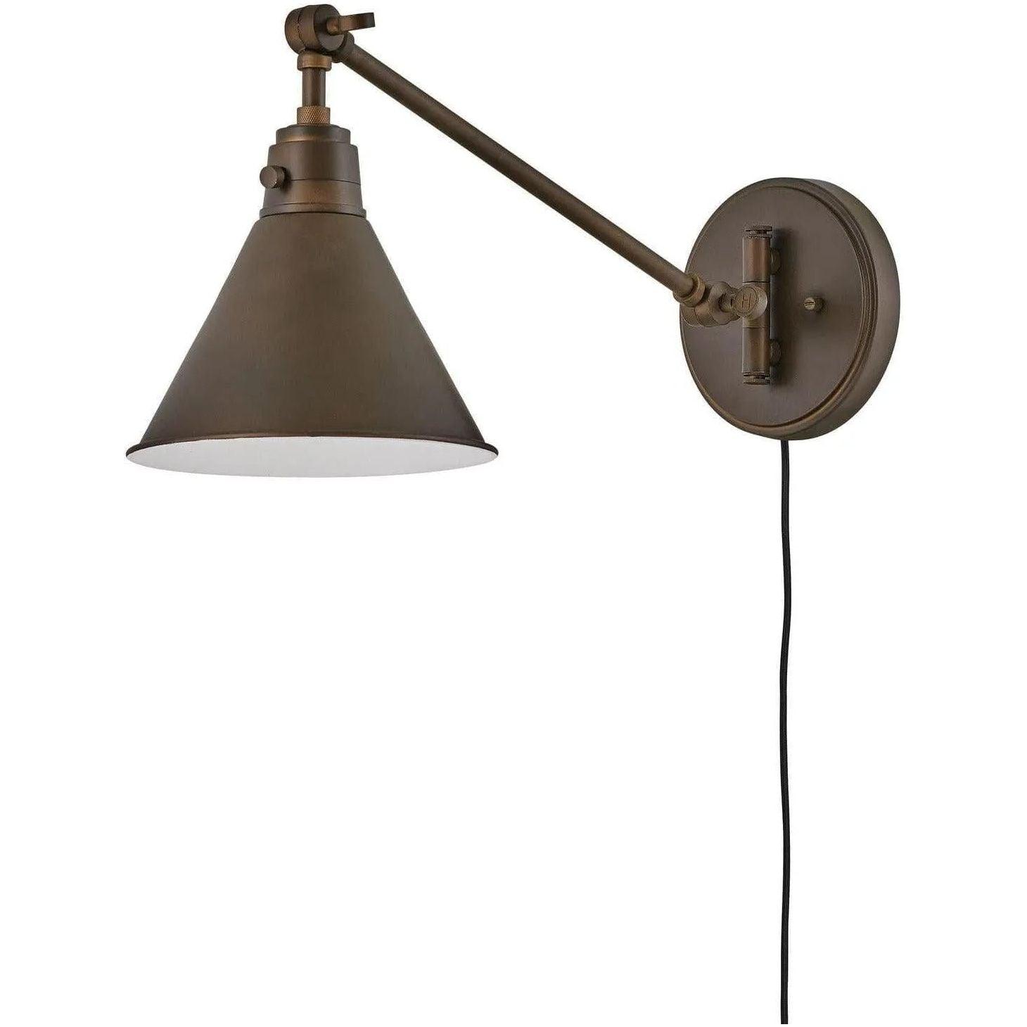 Hinkley Lighting - Arti 11-Inch Swing Arm Wall Light - 3690OB - Canada Light Shop