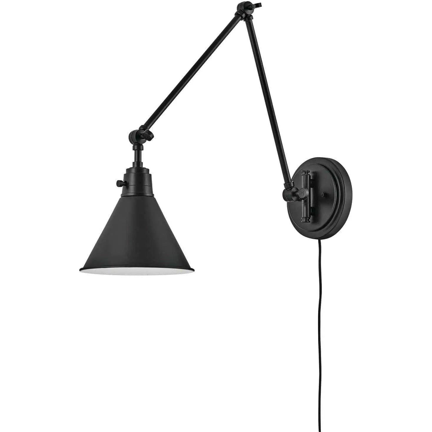 Hinkley Lighting - Arti 19-Inch Swing Arm Wall Light - 3692BK - Canada Light Shop
