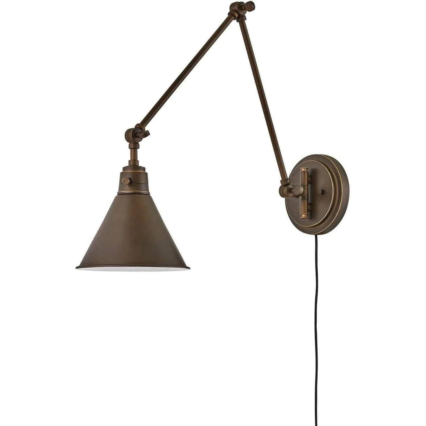Hinkley Lighting - Arti 19-Inch Swing Arm Wall Light - 3692OB - Canada Light Shop