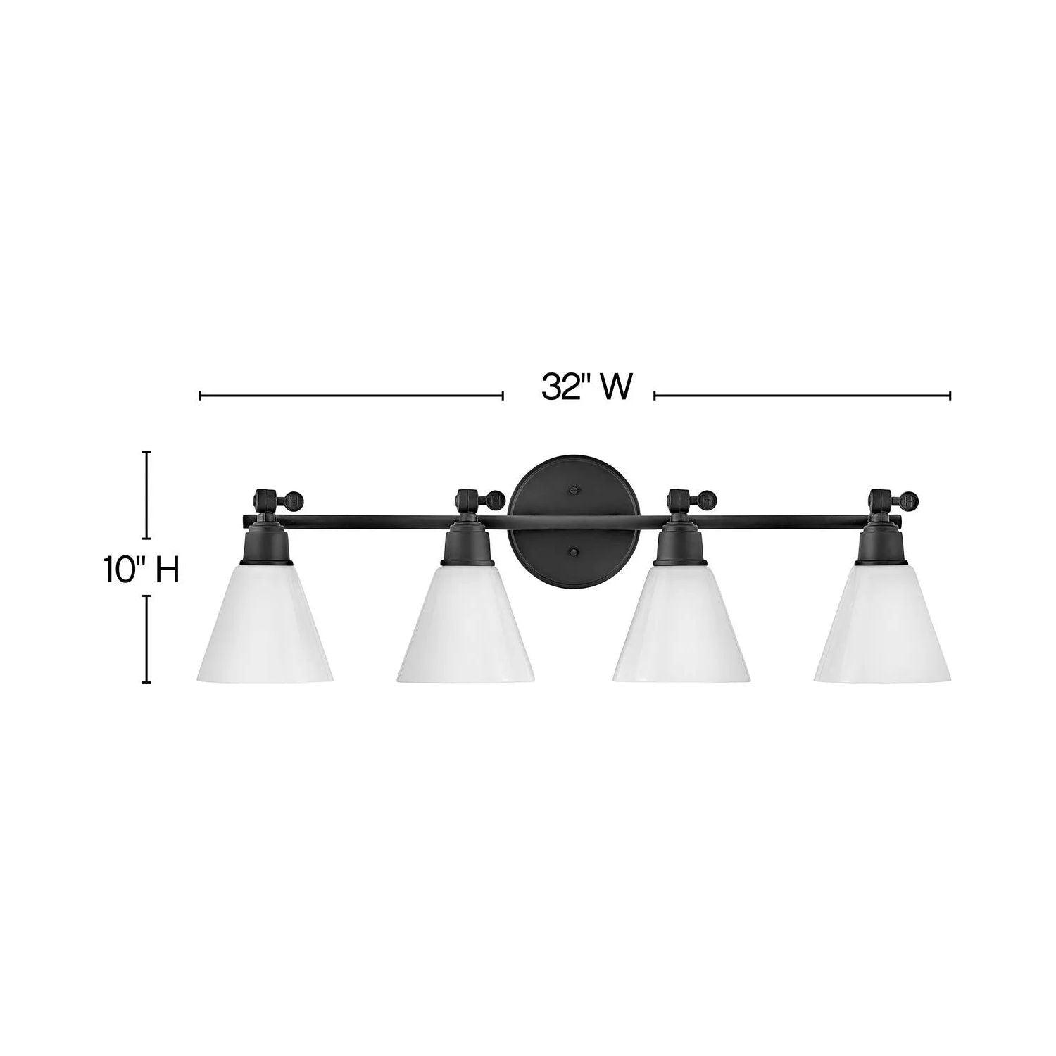 Hinkley Lighting - Arti Vanity - 51180BK - Canada Light Shop