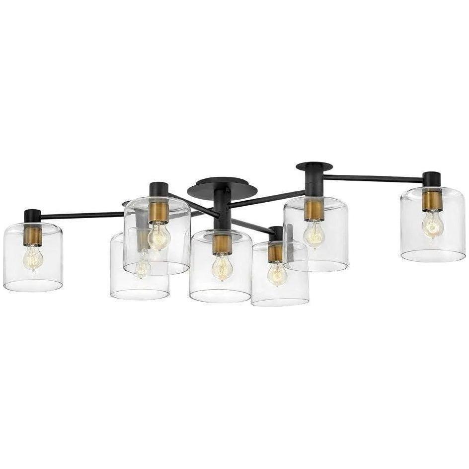 Hinkley Lighting - Axel 58-Inch Semi-Flush Mount - 4513BK - Canada Light Shop