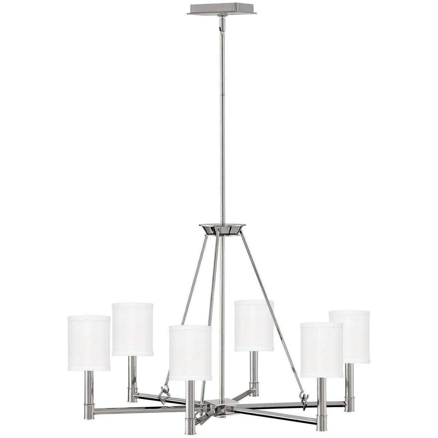 Hinkley Lighting - Buchanan 28-Inch Chandelier - 4985PN - Canada Light Shop
