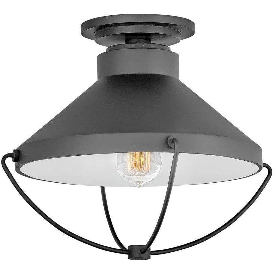Hinkley Lighting - Crew 15-Inch Outdoor Flush Mount - 2693BK - Canada Light Shop