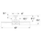 Hinkley Lighting - Croft Ceiling Fan - 904042FBN-LIA - Canada Light Shop