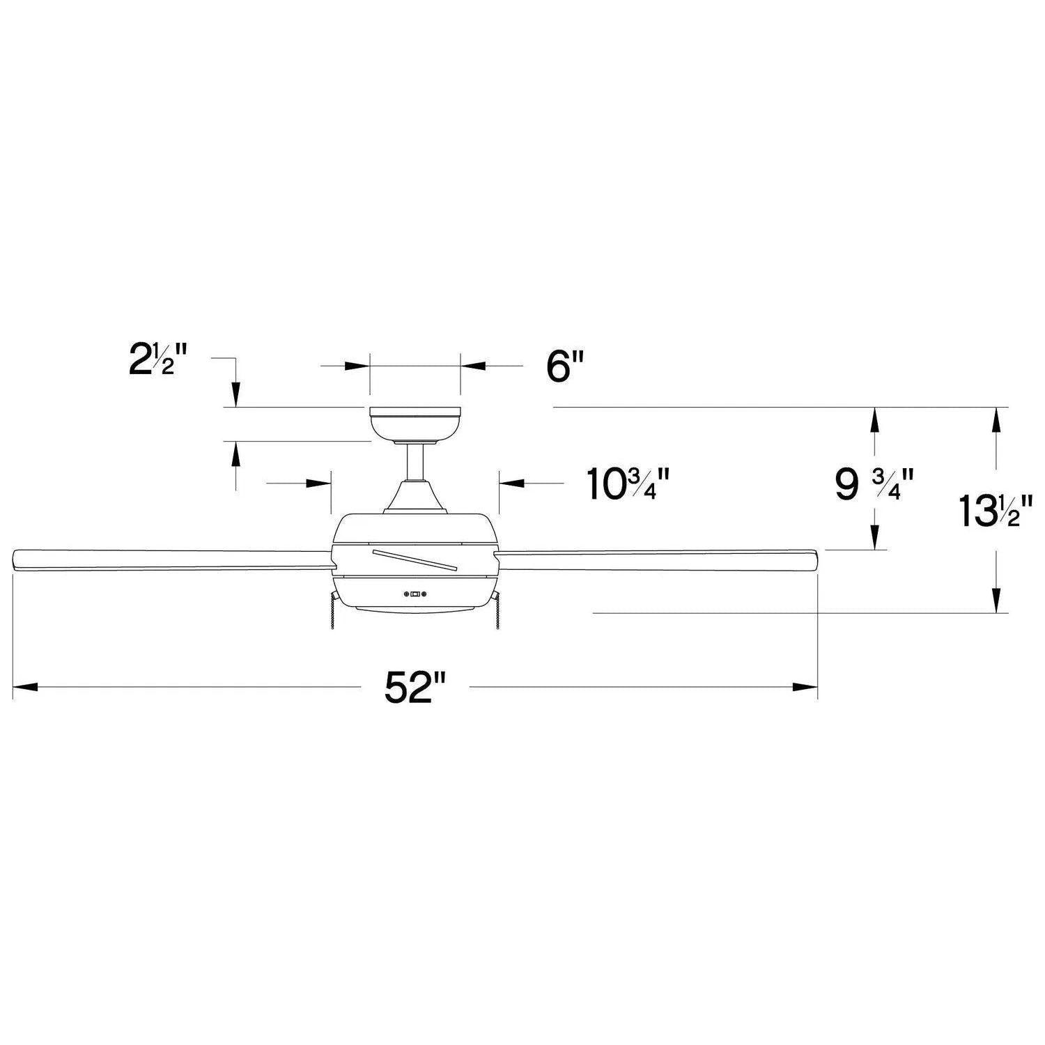 Hinkley Lighting - Croft Ceiling Fan - 904042FBN-LIA - Canada Light Shop