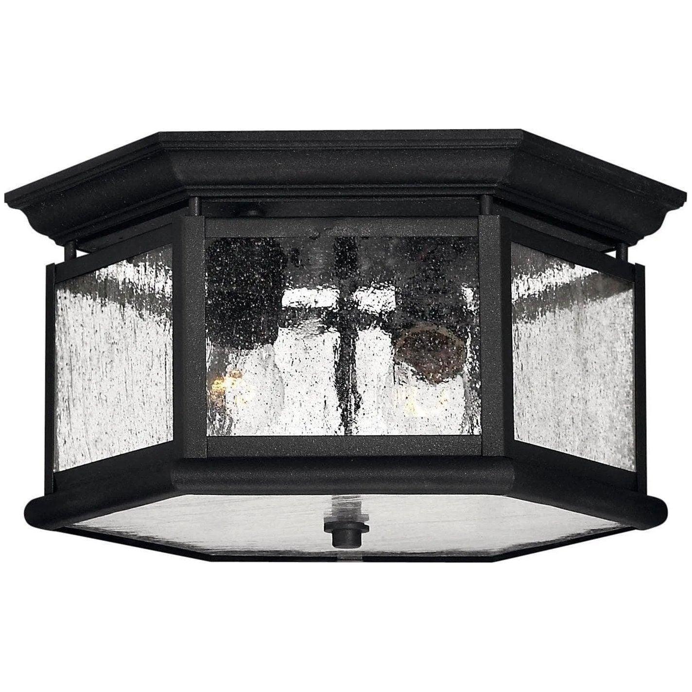 Hinkley Lighting - Edgewater 13-Inch Outdoor Flush Mount - 1683BK - Canada Light Shop