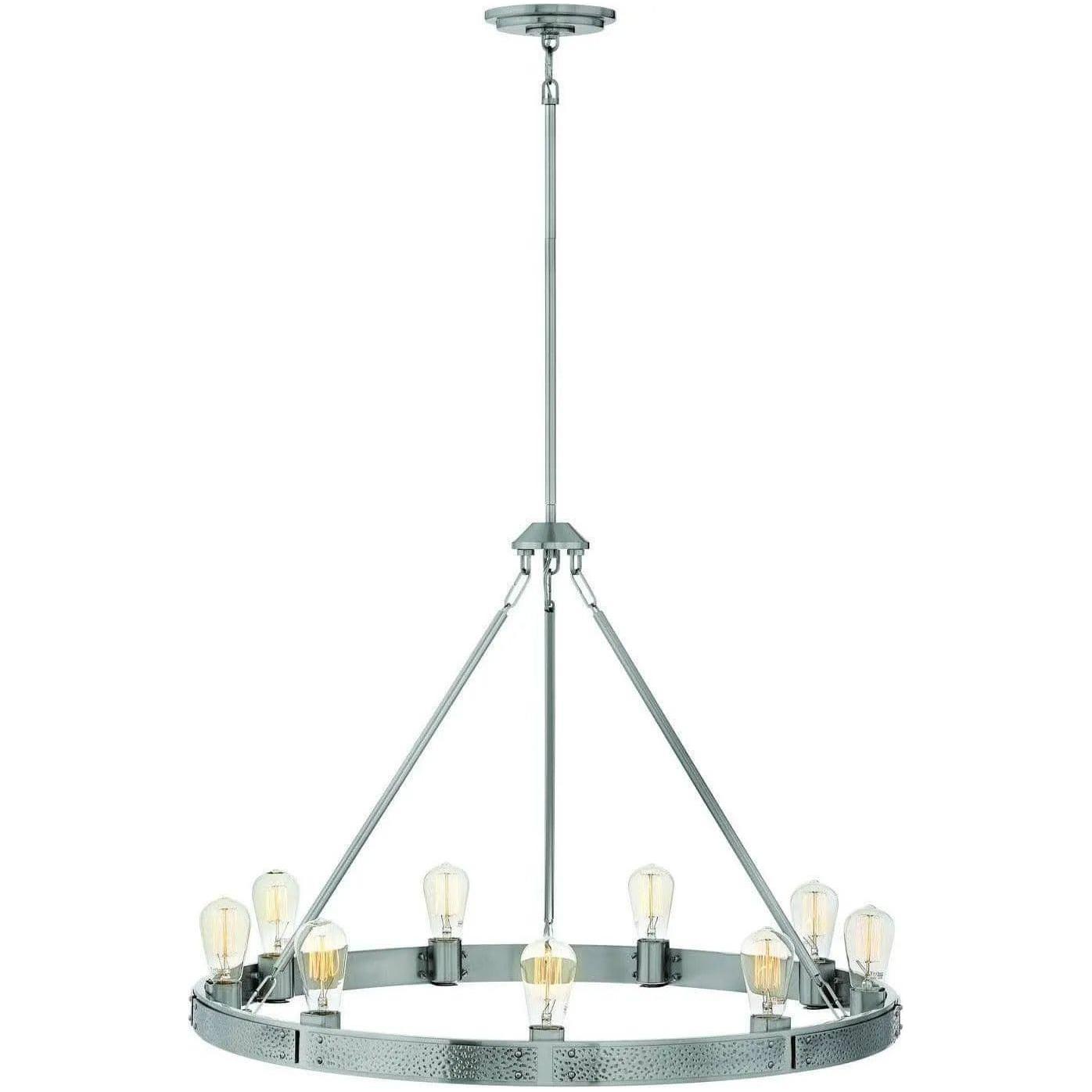 Hinkley Lighting - Everett 32-Inch Chandelier - 4398BN - Canada Light Shop