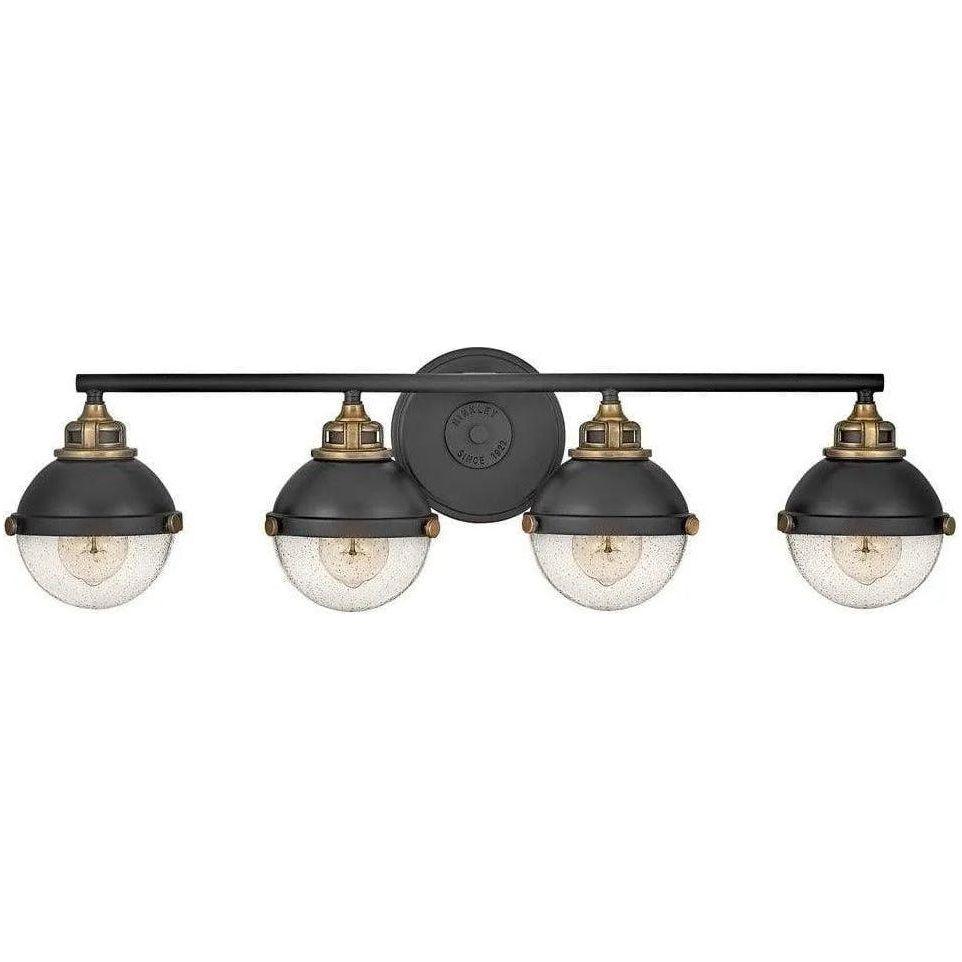 Hinkley Lighting - Fletcher 32-Inch Four Light Bath - 5174BK - Canada Light Shop